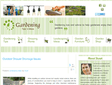 Tablet Screenshot of gardeningtipsnideas.com